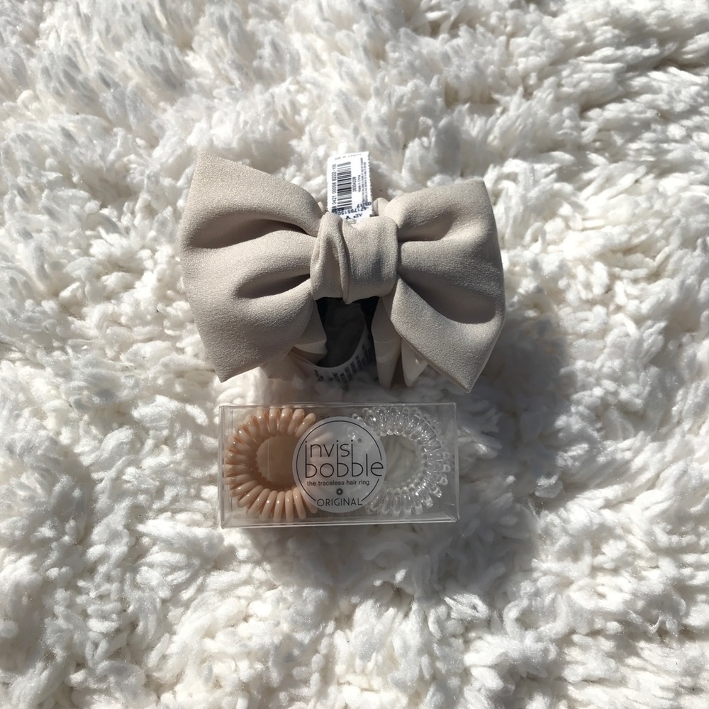 Bow Hair Clip & Hair Bands